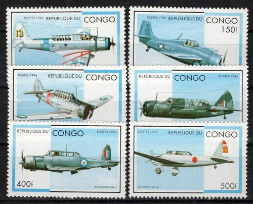 Congo PR 1127-1132 MNH Aviation Planes Military ZAYIX 0224S0035M