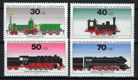 Germany Occupation 9NB115-9NB118 MNH Trains Railroads ZAYIX 0224S0049