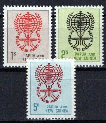 Papua New Guinea 164-166 MNH Insects Mosquitoes Malaria Medical ZAYIX 0224S0070M