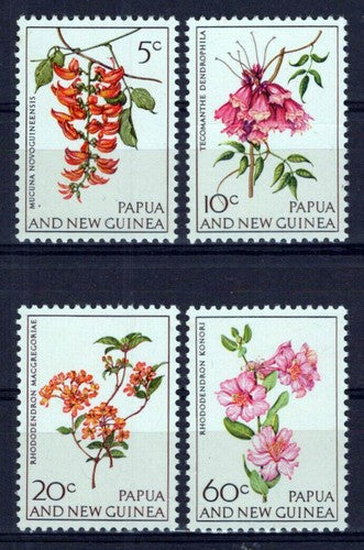 Papua New Guinea 228-231 MNH Flowers Plants Nature ZAYIX 0224S0072M