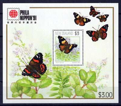 New Zealand 1077a MNH Butterflies Plants Flowers Insects ZAYIX 0724M0216M