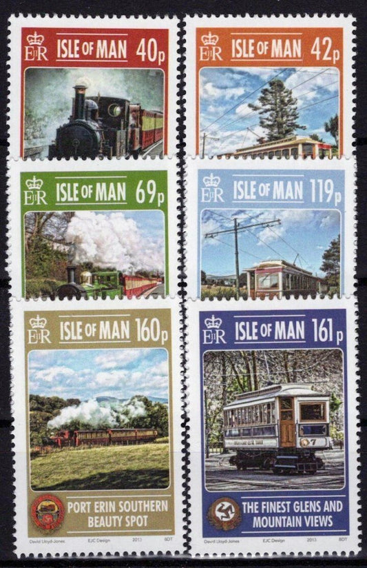 Isle of Man 1575-1580 MNH Railways Trains Locomotives ZAYIX 073123SM28M