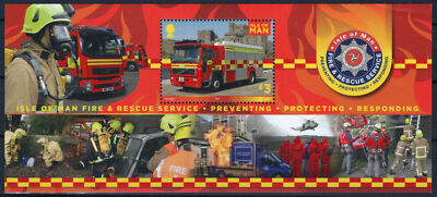 Isle of Man 1555 MNH Fire & Rescue Services Fire Truck Firemen ZAYIX 073123SM26M