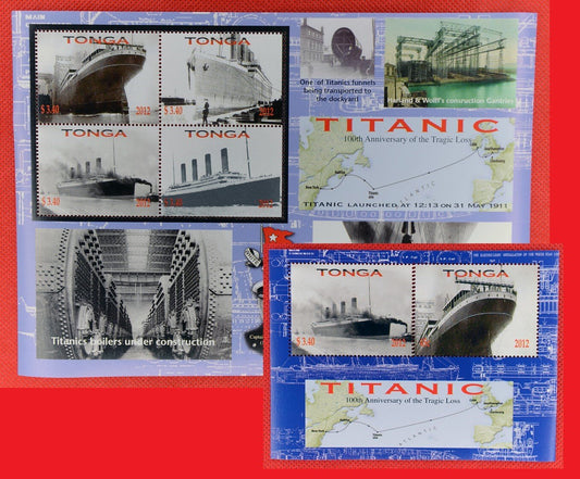 2012 Tonga 1178-1179 MNH Sinking of the Titanic Anniversary ZAYIX 072122SL02M