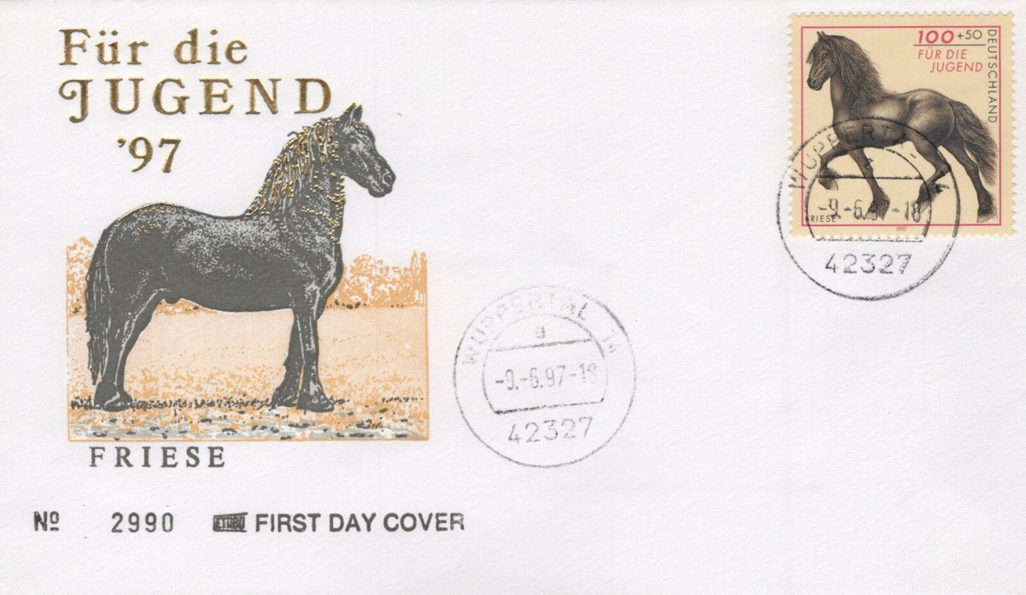 Germany B813-B817 FDC Draft Horses Zayix Stamps ZAYIX 0125M0174