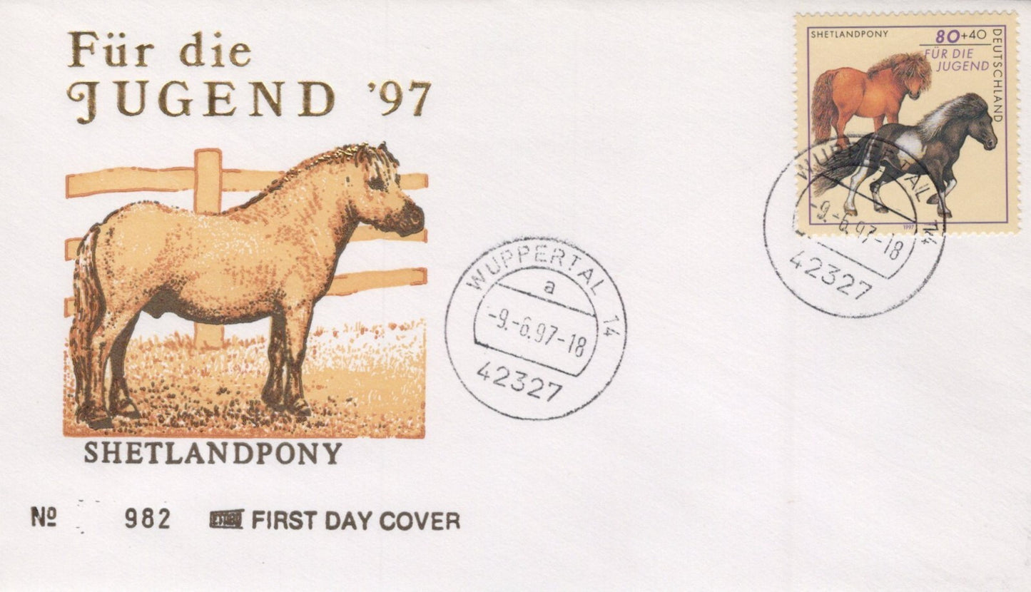 Germany B813-B817 FDC Draft Horses Zayix Stamps ZAYIX 0125M0174