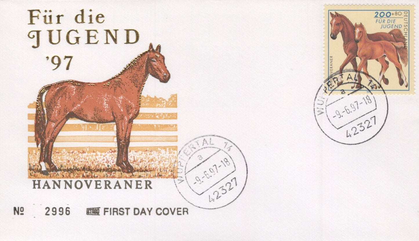 Germany B813-B817 FDC Draft Horses Zayix Stamps ZAYIX 0125M0174