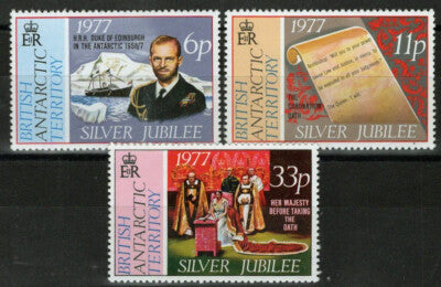 British Antarctic Territory 68-70 MNH QE2 Silver Jubilee ZAYIX 090722S107M