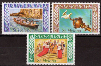 St. Helena 311-313 MNH Queen Elizabeth II Silver Jubilee ZAYIX 090722S86