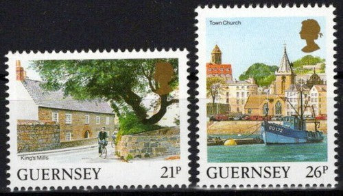 Guernsey 453-454 MNH Landscapes Architecture ZAYIX 0524S0103M