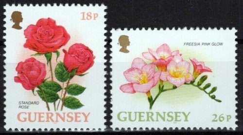 Guernsey 584-585 MNH Flowers Plants Nature ZAYIX 0524S0121M