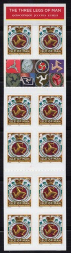 Isle of Man 1564a MNH Booklet Pane 10 Manx Triskelion ZAYIX 0524S0133M