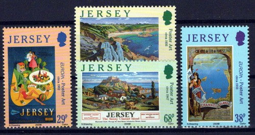 Jersey 1071-1074 MNH Poster Art Landscapes Railways ZAYIX 0524S0131M