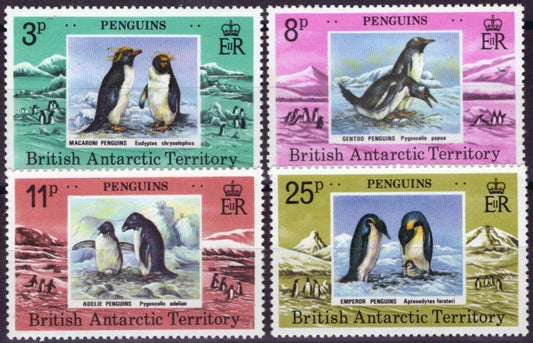 British Antarctic Territory BAT 72-75 MNH Penguins Polar ZAYIX 041123S26M