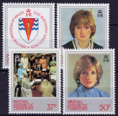 British Antarctic Territory BAT 92-95 MNH Princess Diane ZAYIX 041123S25M