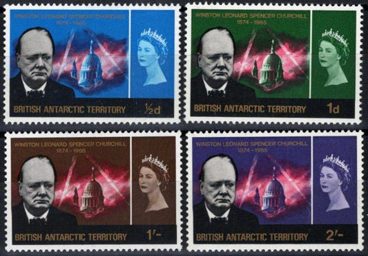 British Antarctic Territory BAT 16-19 MH Winston Churchill ZAYIX 041123S22