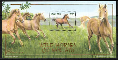Vanuatu 803a MNH Wild Tanna Horses Zayix Stamps 0125M0225M