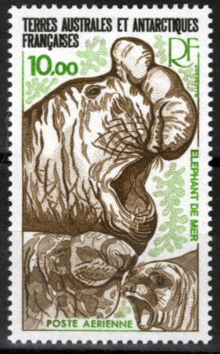 FSAT TAAF C54 MNH Elephant Seals Marine Life Air Post Antarctic ZAYIX FSA-S0201M