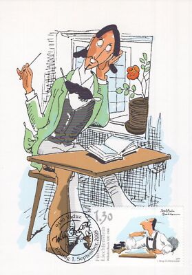 Liechtenstein Maximum Card FDC Wilhelm Busch, Cartoonist ZAYIX 1224A0079