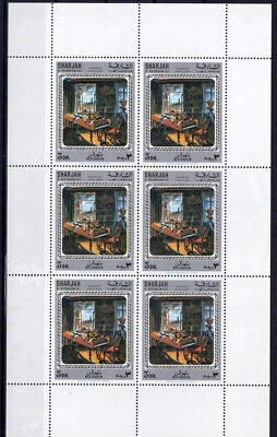 Sharjah Mi 711 MNH Beethoven's Study Mini-Sheet ZAYIX Stamps 1224L0016M