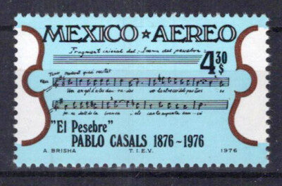 Mexico C532 MNH Pablo Casals, celist & composer Zayix Stamps ZAYIX 1224S0156M