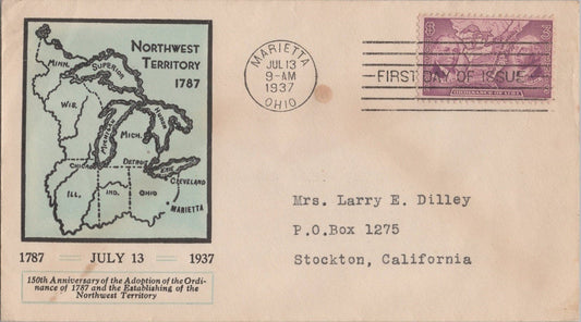 US MP# 795-4 Linprint FDC - Northwest Territory 150th year ZAYIX 121022SM52