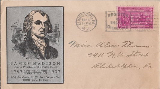 US MP# 798-11 Linprint FDC Elkins Park PA unofficial city ZAYIX 121022SM61