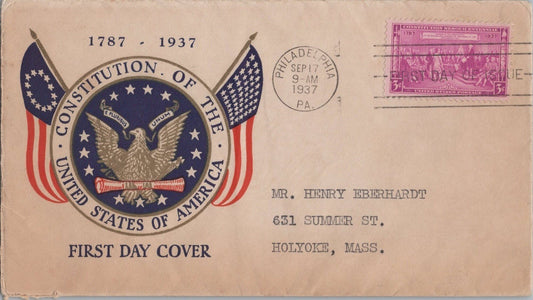 US MP# 798-8 Plimpton FDC Philadelphia cancel Constitution ZAYIX 121022SM58