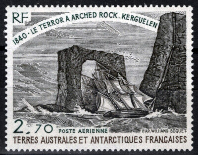 FSAT TAAF C58 MNH Arch of Kerguelen and Tall Ship ZAYIX FSA-S0205M
