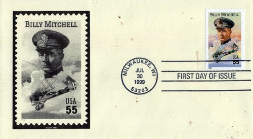 US 3330 FDC Aviation Pioneer Billy Mitchell unknown maker ZAYIX 1223M0241