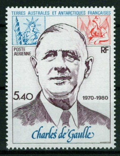 FSAT TAAF C60 MNH Charles De Gaulle death anniversary ZAYIX FSA-S0207M