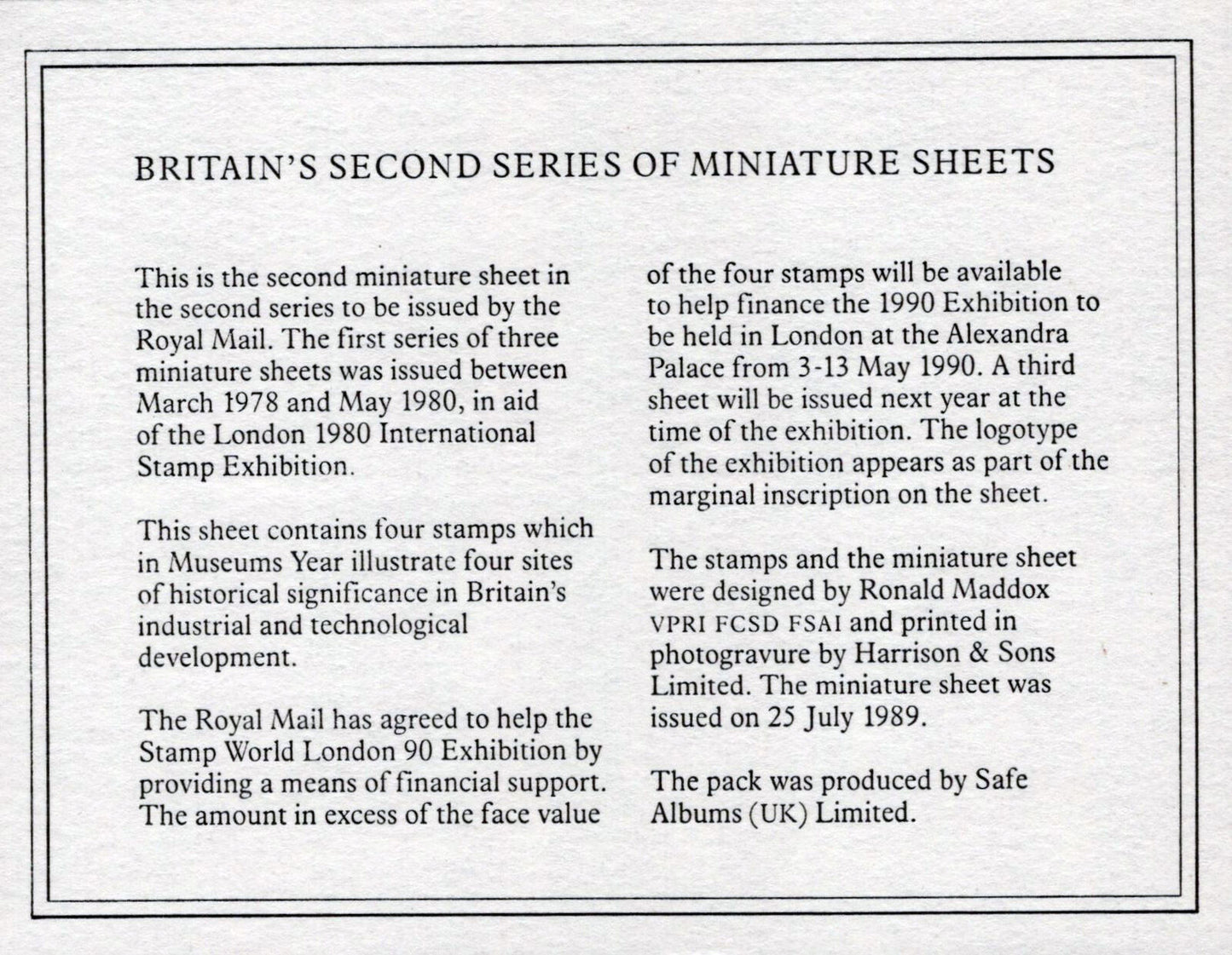 Great Britain 1284 MNH Architecture Industrial Archaeology ZAYIX 0424M0095M
