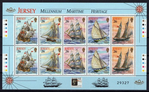 Jersey 950a MNH Sailing Ships London Stamp Show Emblem ZAYIX 0424M0087