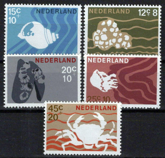 Netherlands B419-B423 MNH Semi-Postal Marine Life Zayix Stamps 0225S0283M