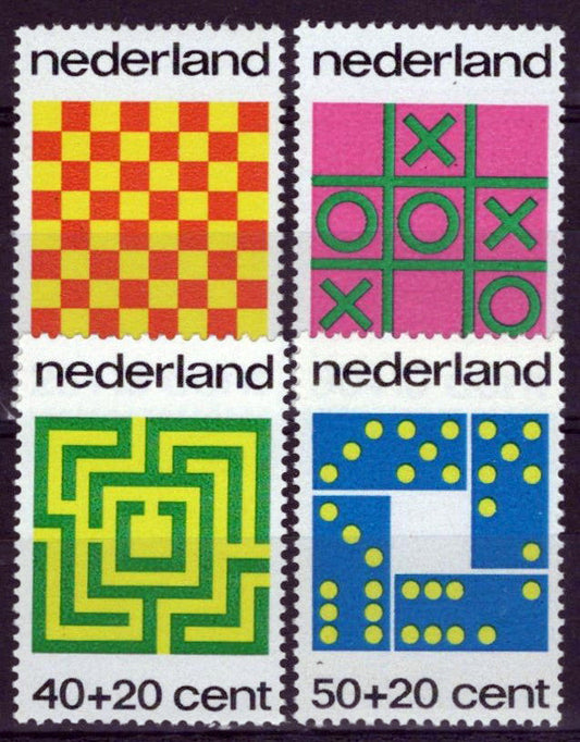 Netherlands B497-B500 MNH Semi-Postal Games Chess Zayix Stamps 0225S0301M