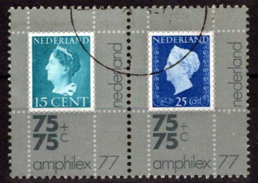 Netherlands B526a Used Pair Semi-Postal Stamps on Stamps Zayix Stamps 0225S0310