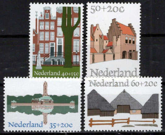 Netherlands B509-B512 MNH Semi-Postal Architecture Zayix Stamps 0225S0200M
