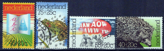 Netherlands B517-B520 Used Semi-Postal Book Frogs Zayix Stamps 0225S0304