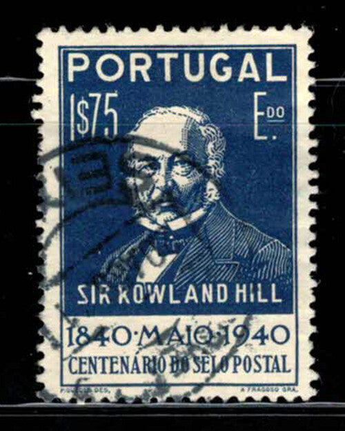 Portugal 602 Used 1940 Sir Rowland Hill ZAYIX 020722S69