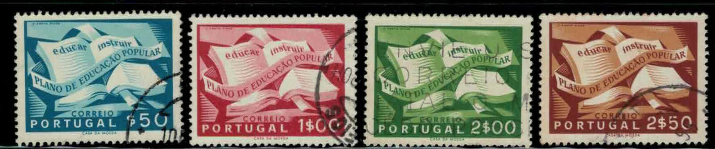 Portugal 794-797 Used 1954 Education Books ZAYIX 020722S83