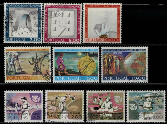 Portugal 1267-69, 1270-72, 1273-76 Used 1975 Geography Medical ZAYIX 021022S20