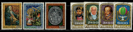Portugal 1153-1155, 1156-1159 Used Brazilian Independence ZAYIX 021022S17