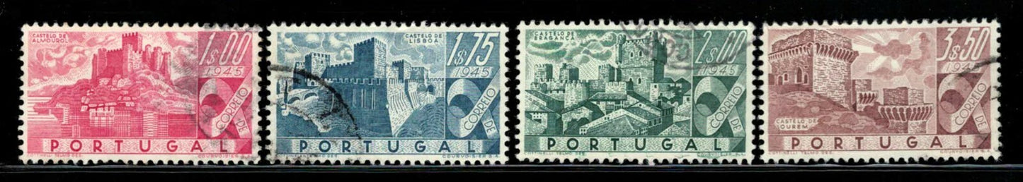 Portugal 666-669 Used 1946 Castles ZAYIX 020722S77
