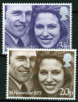 Great Britain 707-708 MNH Royalty Princess Anne Mark Phillips ZAYIX 021023S87