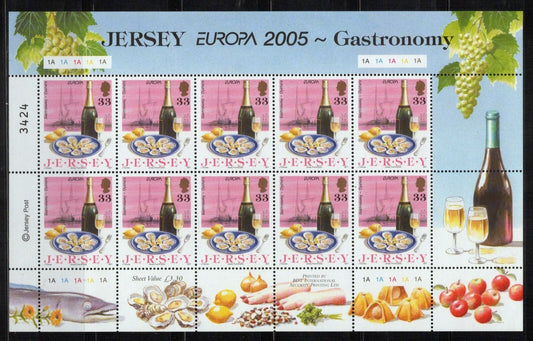 Jersey 1152-1155 MNH Gastronomy Wine Fruit Agriculture ZAYIX 0324L0097