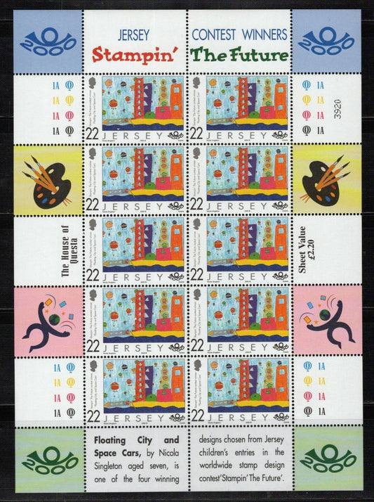 Jersey 937-940 MNH Children's Art Contest Winners ZAYIX 0324L0098M