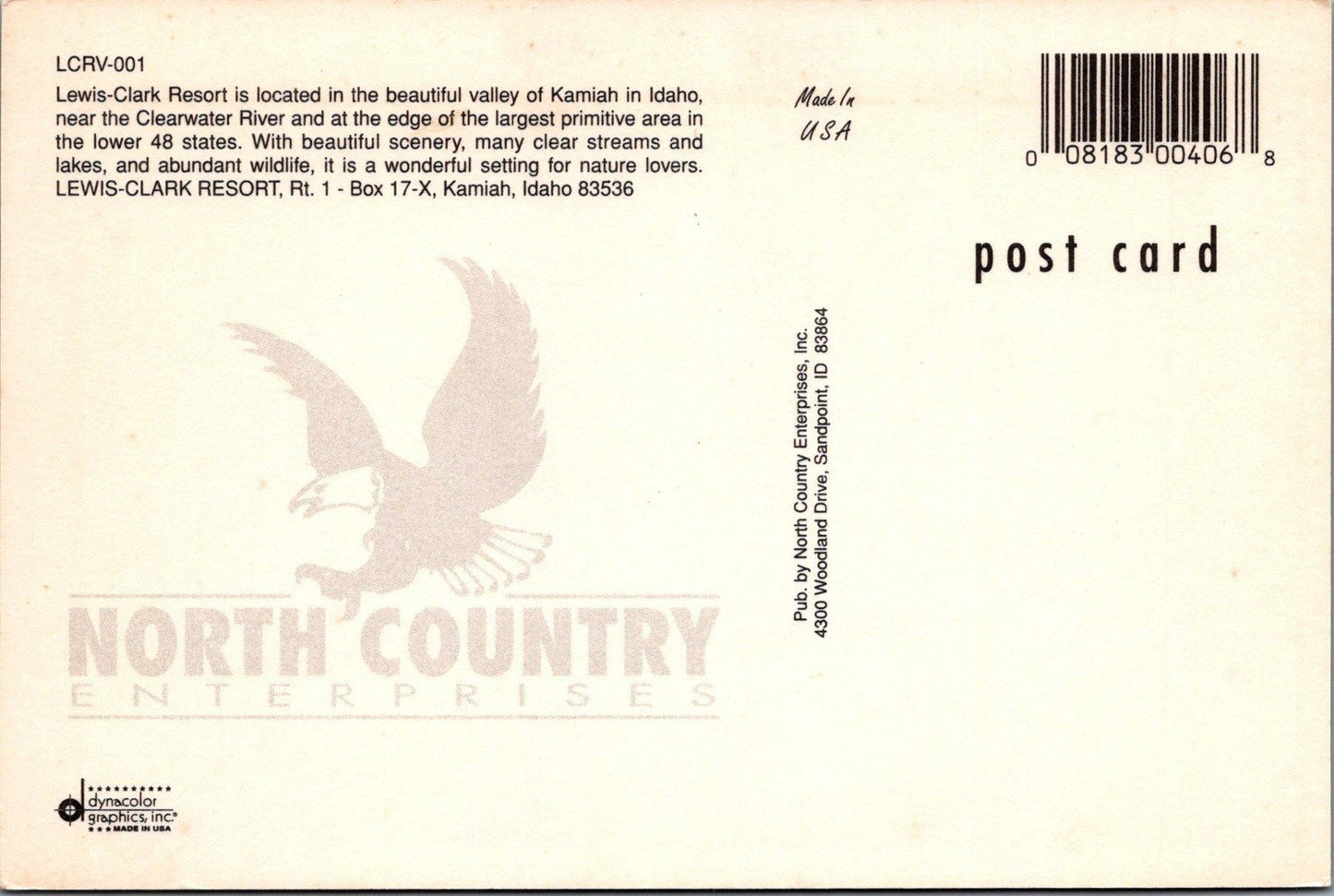 Have Fun! at Lewis-Clark Resort Kamiah, Idaho Postcard ZAYIX 102022PC70M