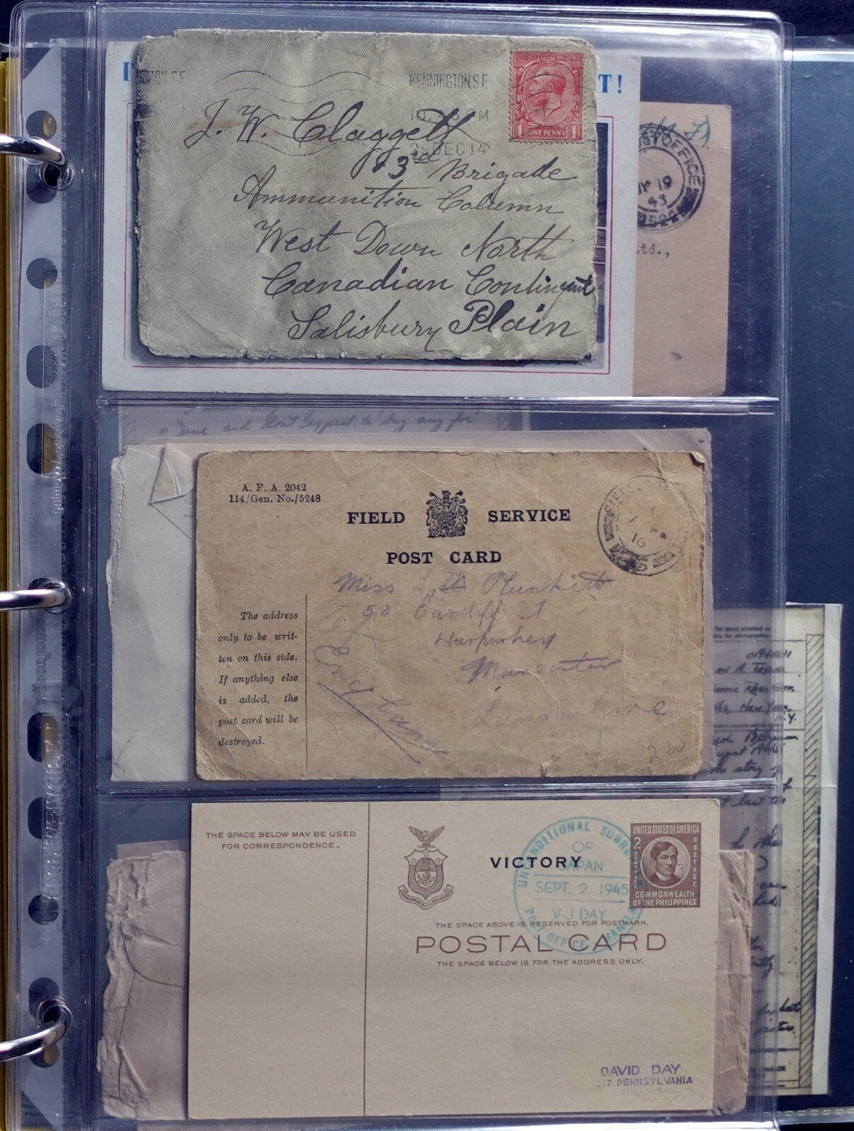 World War II Military Postal History, Cover & Ephemera Collection VIDEO ZAYIX