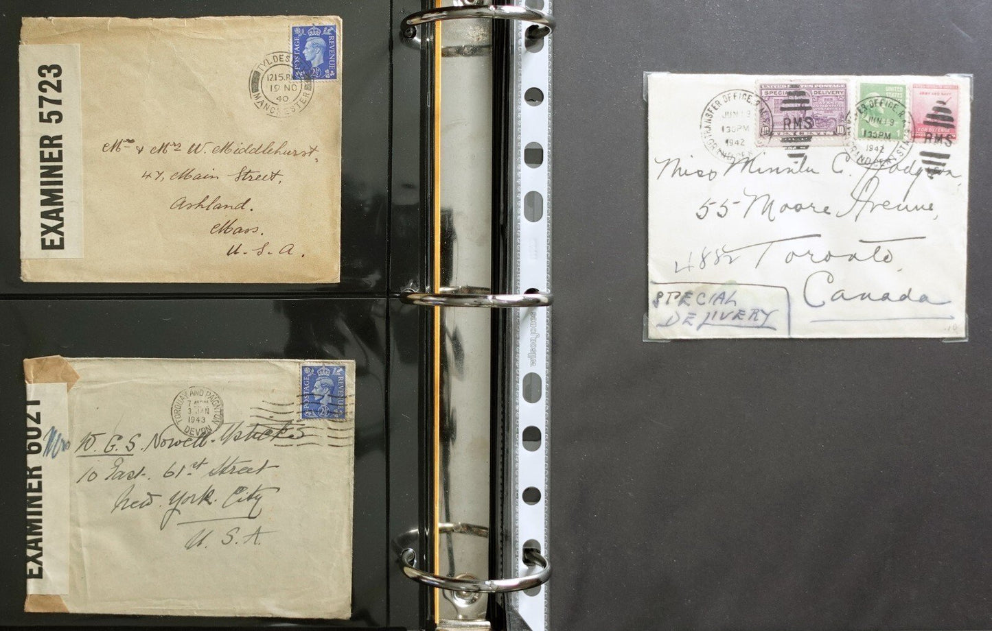 50+ World War, Censored, Open by Examiner, Postal History Covers AlbumM10 ZAYIX