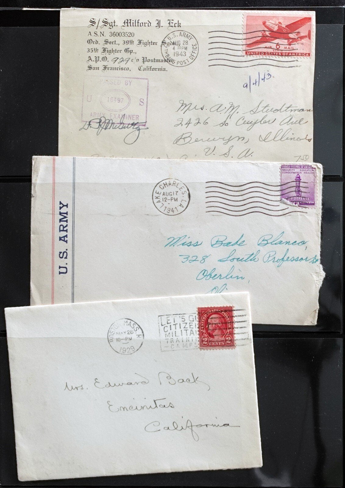 50+ World War, Censored, Open by Examiner, Postal History Covers AlbumM10 ZAYIX